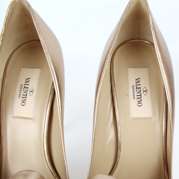 NEW VALENTINO GARAVANI Bow Leather Heeled Pump - Picture 9 of 16